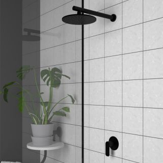 Встраиваемый смеситель для душа Paini Nove 09YO690 чёрный матовый